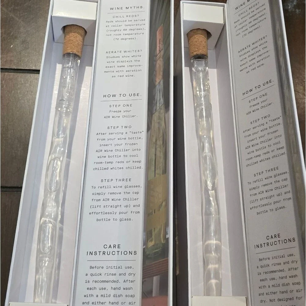2 Brand new Corkcicle Wine Chiller and Aerator